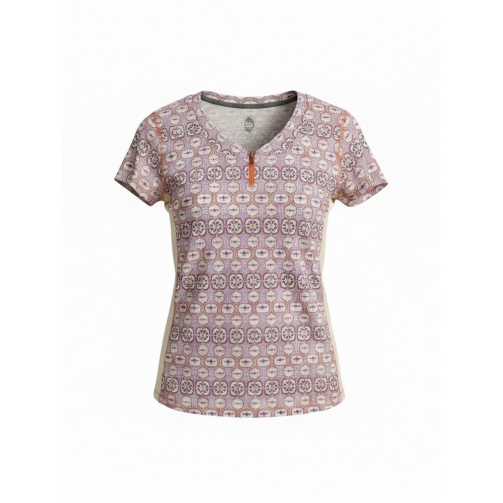 Club Ride Tango Cycling Jersey Womens Medium Bee Print Quarter Zip Short Sleeve